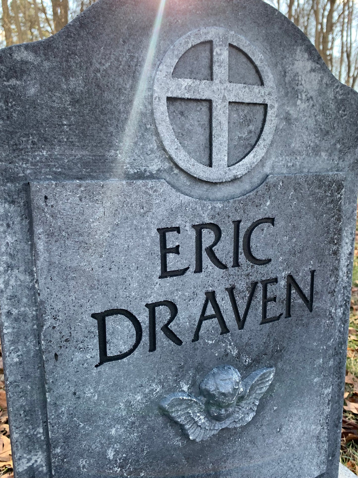 The Crow Eric Draven Full Size Headstone Tombstone Movie Replica