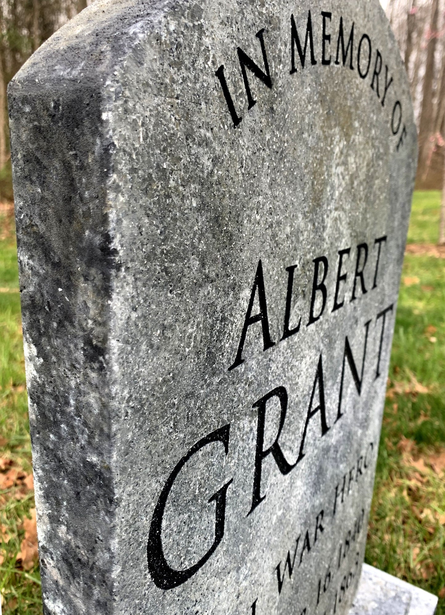 Albert Grant Civil War Hero Tombstone